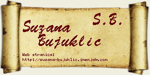 Suzana Bujuklić vizit kartica
